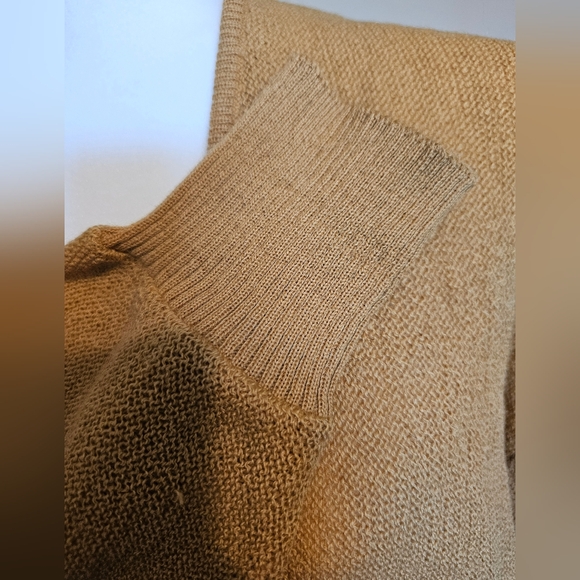 Vintage Hudson's Glasgo Men's Cardigan Mustard Gold Virgin Mohair & Wool size M - Picture 5 of 6